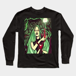 Darkly Mythic: Unleash Your Alternative Style in the Realm of Fantasy and Horror Long Sleeve T-Shirt